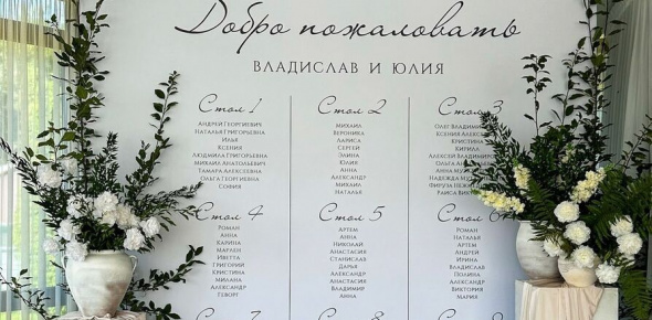 Рассадка гостей на свадьбе